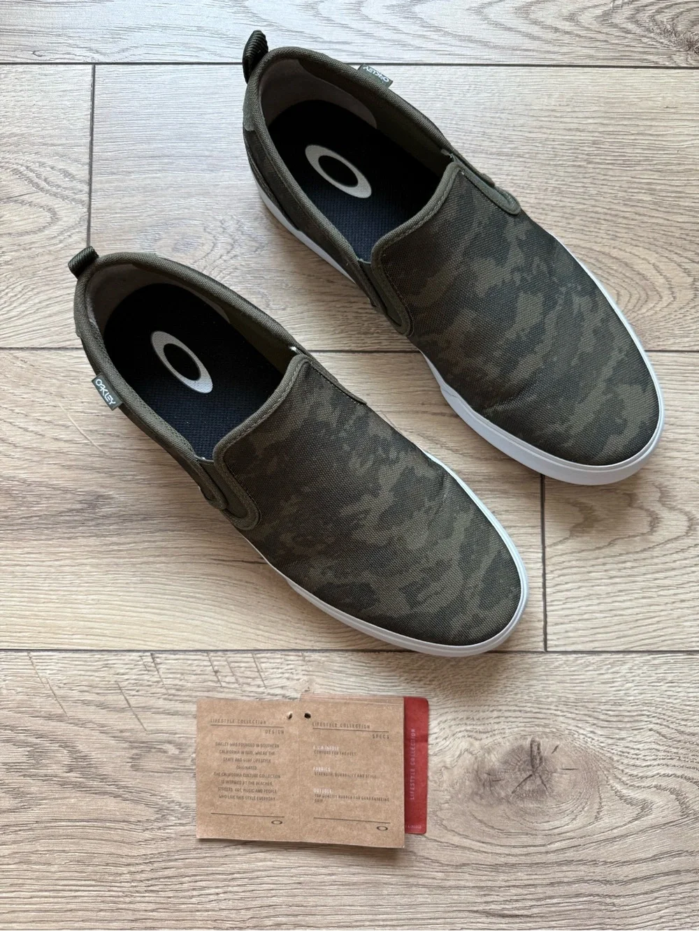 Oakley B1B Classic Slip On Shoes Men’s Sz 12 Green Brush Camo Slip-On Sneakers